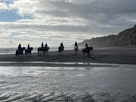 Beach ride sunset