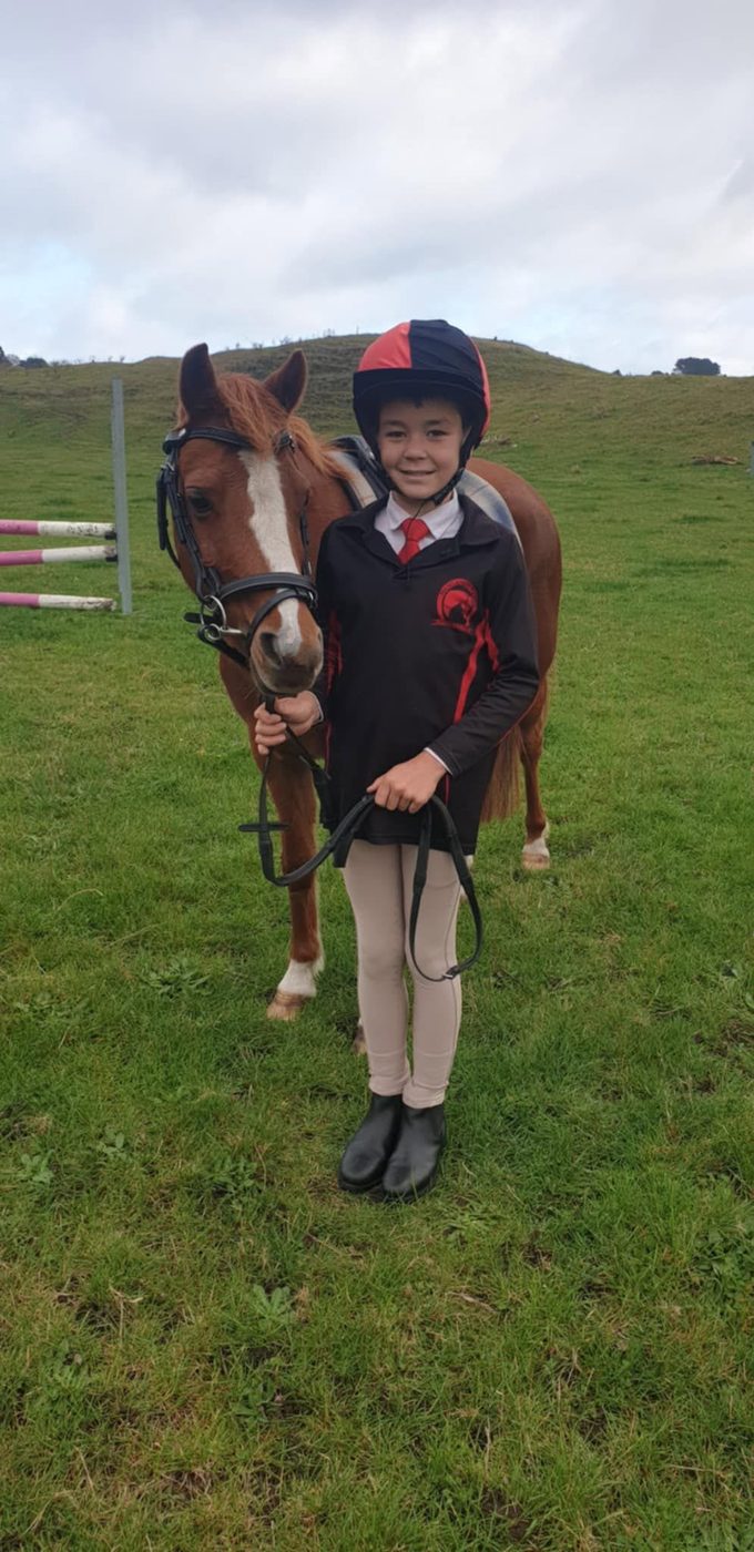 rider in club uniform