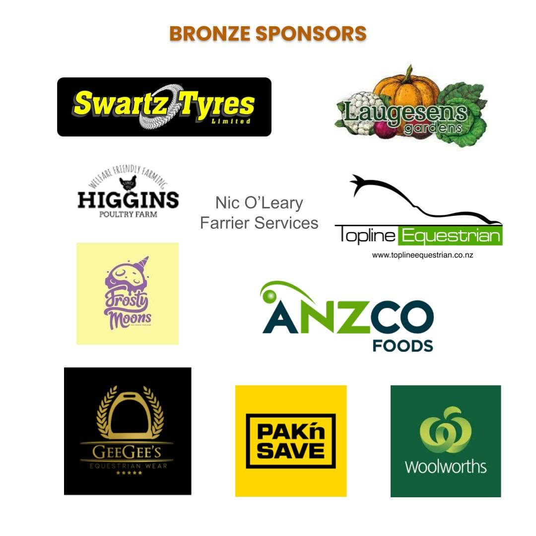 Bronze sponsors of the Wanganui Show Hunter Series 2026